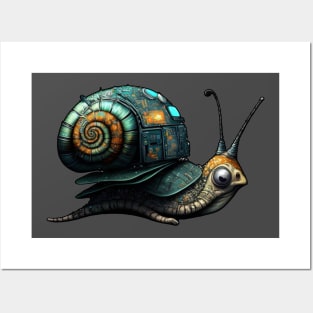 Earl the Cyberpunk Snail Posters and Art